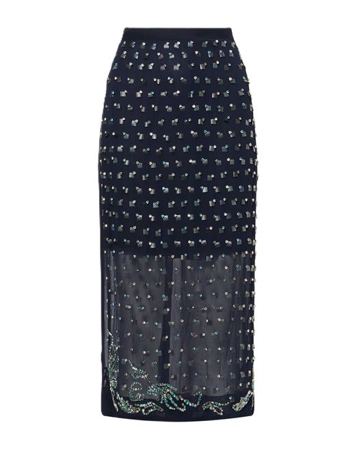 Gonna in tessuto impreziosito Dries Van Noten Sokna DRIES VAN NOTEN | 0108702314509